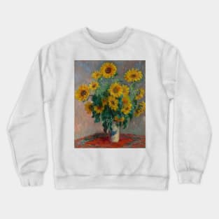 Bouquet of Sunflowers by Claude Monet Crewneck Sweatshirt